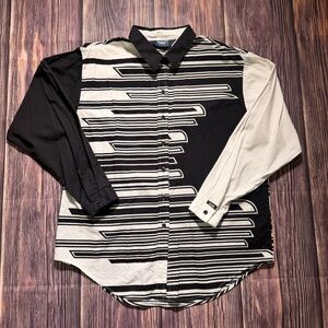 Vintage 90’s‎ Brooks & Dunn by Panhandle Slim Black & White Western Button Down
